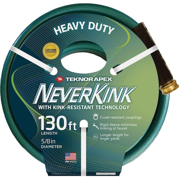 Teknor Apex Neverkink 5/8 In. Dia. x 130 Ft. L. Heavy-Duty Garden Hose 8617-130 - main